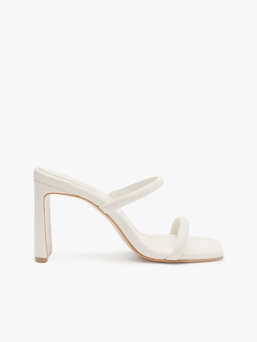 SCHUTZ ULLY TAB SANDAL IN WHITE | SLIGHTLY USED